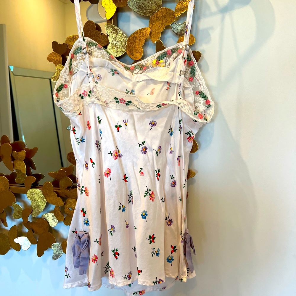 For Love and Lemons silk tank sleep shirt
